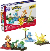 MEGA Pokémon Building Toy Kit Kanto Region Team with 4 Figures (130 Pieces), Ages 8 and up, Plastic