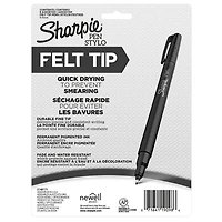Sharpie Felt Tip Pens, Fine Point (0.4mm), Assorted Colours, 8 Count, Quick-drying ink