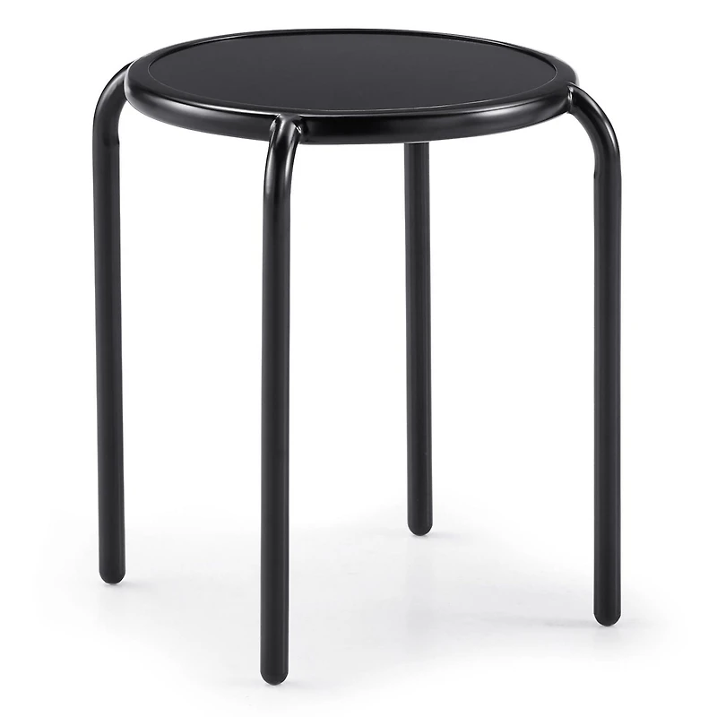 Mainstays Patio Stacking Side Table - Black