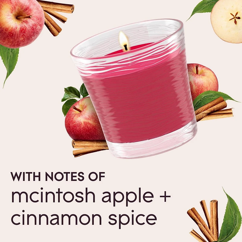 Glade® Chandelle parfumée, Pomme et Cannelle deux chandelles