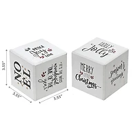 Christmas Holiday Cheer Cube Decor