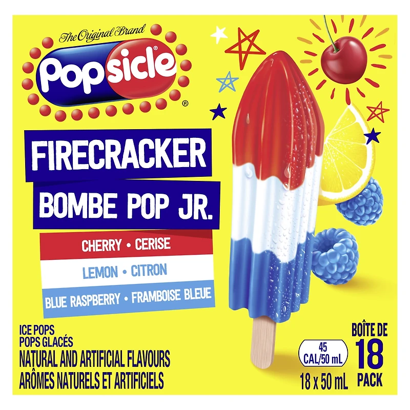 Popsicle Firecracker Ice Pops, 18 x 50 mL