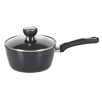 Oster Hawke 14 Piece Aluminum Cookware Set W/ Felts, Blue Sapphire