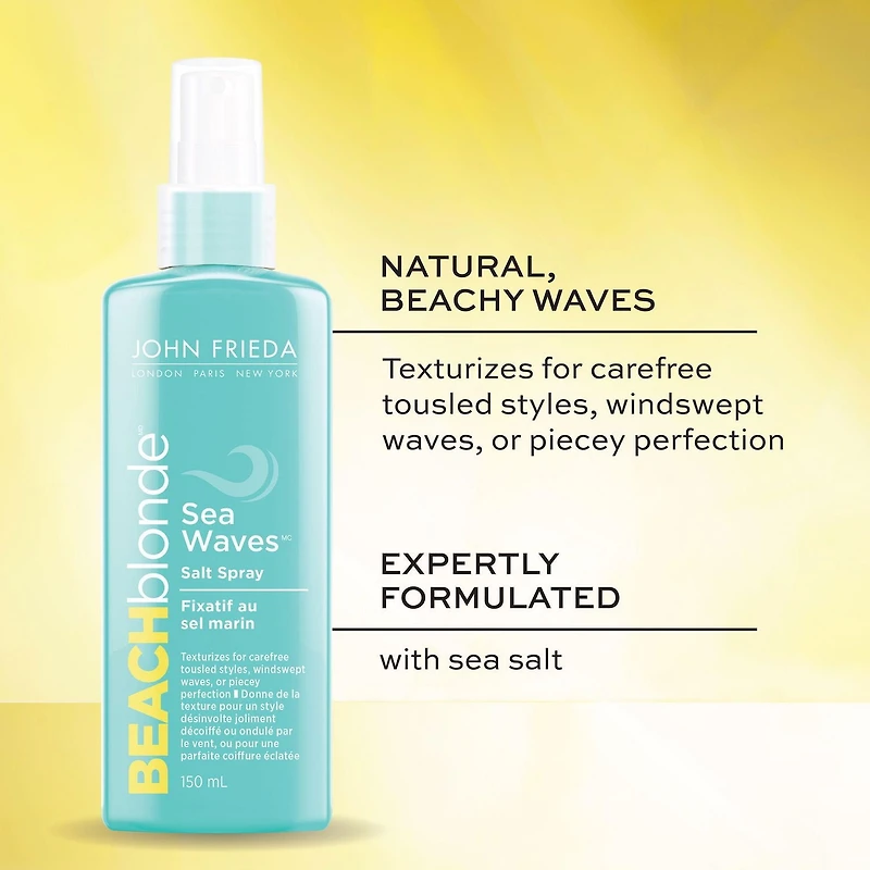 Fixatif au sel marin Beach Blonde Sea Waves de John Frieda (Fabriqué au Canada)