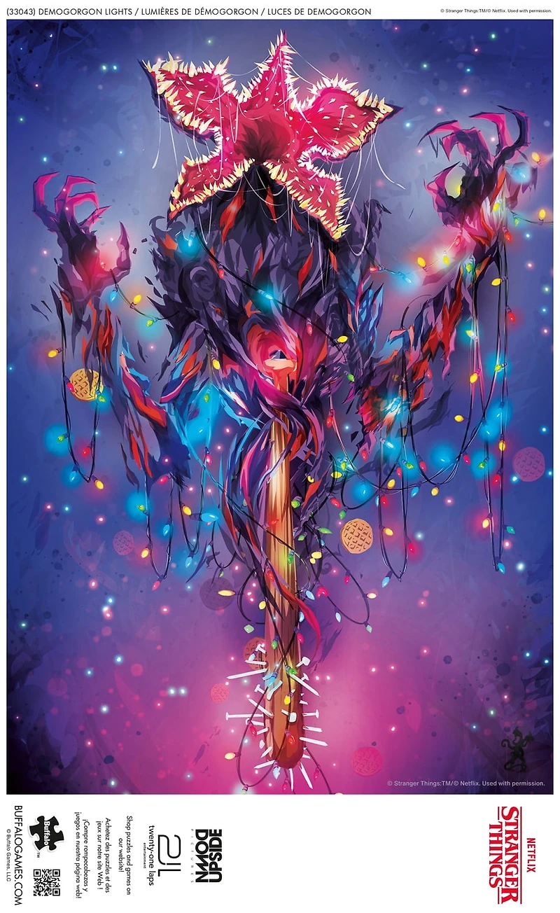 Buffalo Games Demogorgon Lights Puzzle de 500 pièces imbriqué pour adultes de 14 à 99 ans