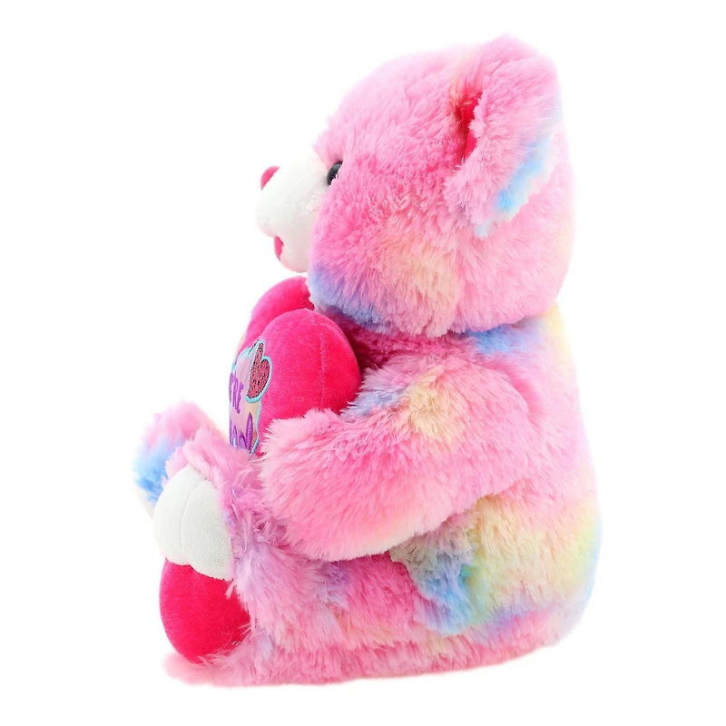 Way to Celebrate Valentine’s Day Sweetheart Teddy Bear 2023, Rainbow