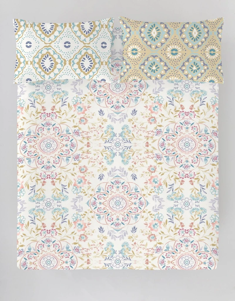 Gouchee Home Imprimé Ero Bohème Ensemble de housse de couette en coton
