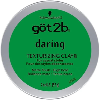 Schwarzkopf Göt2b Texturizing Clay Daring for Casual Styles 57 g, got2b Daring Texturizing Clay