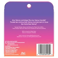 Gillette Venus Miami Midnight Extra Smooth Women's Razor Blade Refills, 6 Refills