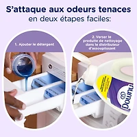 Agent de rinçage purifiant éliminateur d’odeurs pour lessive Downy, parfum Lavande fraîche, assouplissant textile et agent de rinçage éliminateur d’odeurs 1.8 L