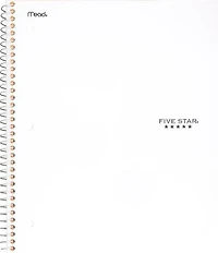 Cahier Five Star 2 sujets 240pg 11po, paquet de 12