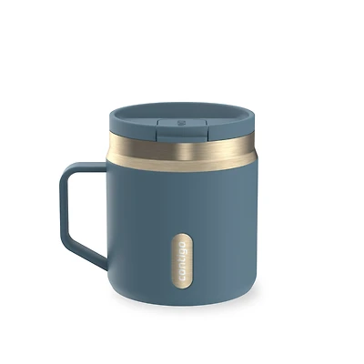 Tasse de voyage pour café/thé en acier inoxydable isolée Contigo SnapSeal, 414 ml (14 oz) – compacte, antifuite, sans BPA, sans plomb, lavable au lave-vaisselle