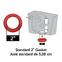 Standard 1-inch Complete Toilet Repair Kit - Fixes Running, Noisy, Slow Refill, and Weak Flush Toilets (4010MP)