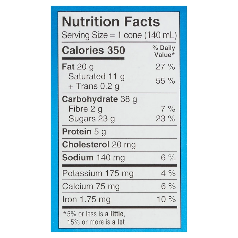 Chapman's Yukon Grizzly Vanilla and Almonds Ice Cream Cone in a Box, 5 x 140mL