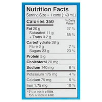 Chapman's Yukon Grizzly Vanilla and Almonds Ice Cream Cone in a Box, 5 x 140mL