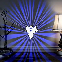 Halloween Lighted Silhouettes Decor Battery Op Radiant Shadows Ghost (Blue), Halloween Lighted Decor Batter