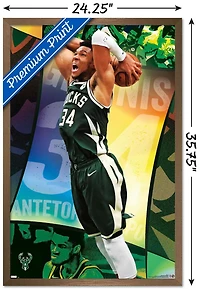 NBA Milwaukee Bucks - Giannis Antetokounmpo 21 Wall Poster, 22.375" x 34"