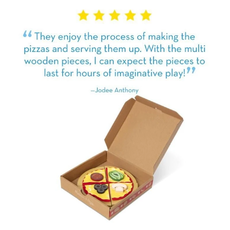 Ensemble de jeu Wooden Pizza Party