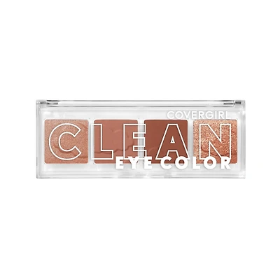 COVERGIRL Clean Eye Color, Clean and vegan formula without talc, mineral oil, paraben and fragrance, highly pigmented eyeshadow, 100% Cruelty-Free, Clean eyeshadow
