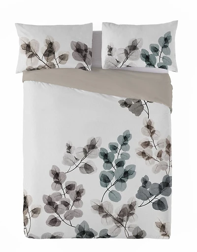 Gouchee Home Ona Leaf Print Cotton Duvet Cover Set