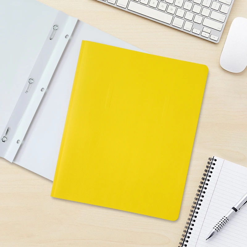 PEN+GEAR YELLOW REPORT COVER, 9.4" x 11.5", JAUNE