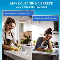 Bell + Howell Scrubtastic Express Dark Grey Rechargeable Handheld Power Scrubber – Cordless Bathroom Cleaner