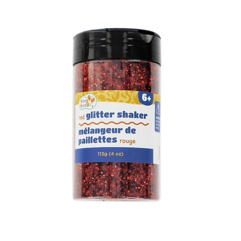 TINY HANDS Saupoudreuse de paillettes rouges, 113 g (4 oz), âges 6+