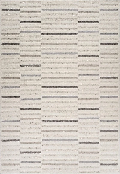 Tapis Branch Nimbus Tapis d'intérieur moderne, gris crème, géométrique - Salon, chambre, salle à manger et cuisine