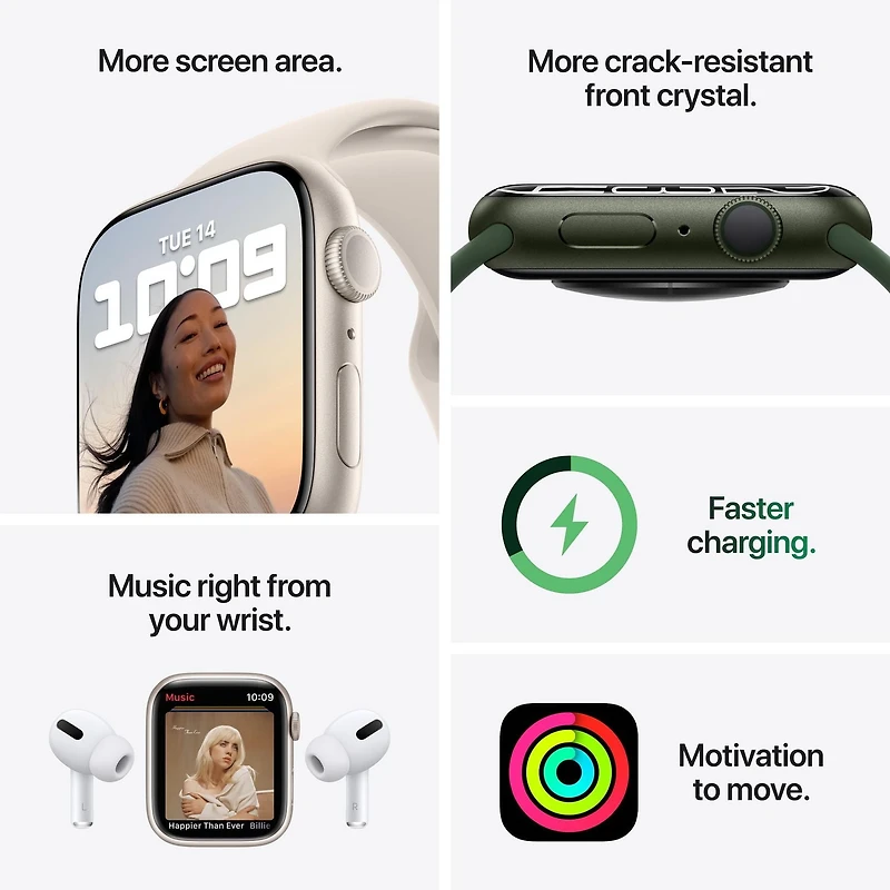 Apple Watch Series 7, Big screen. Huge impact.