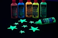Tulip 1,25 fl oz Peinture dimensionnelle pour tissu 6 Pack Glow In The Dark Peinture textile dimensionnelle