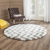 Safavieh Barcelona Carmella Zigzag Stripes Shag Area Rug