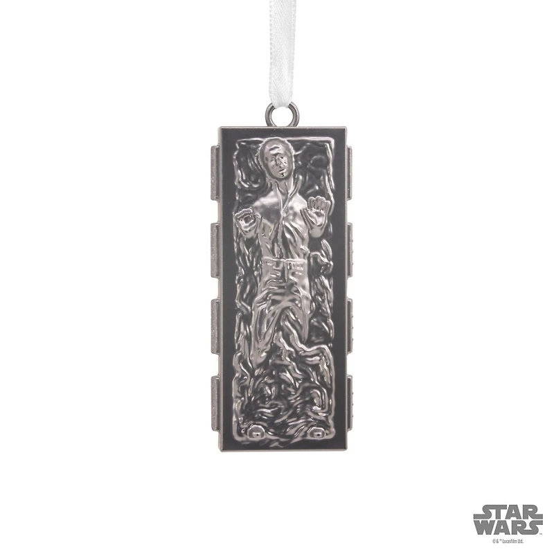 Décoration Hallmark de Noël (Han Solo en carbonite, La Guerre des étoiles, décoration métallique haut de gamme)
