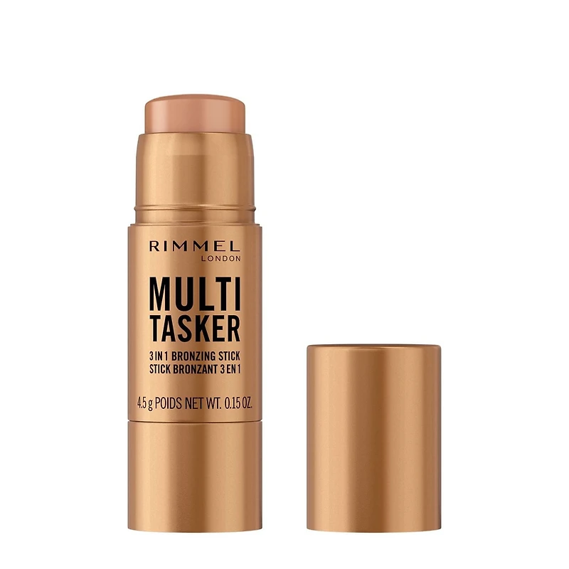 Rimmel Multi Tasker Bronzing, Sculpting & Contour Stick, All-Day Wear, Dewy Finish