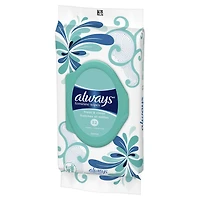 Paquet souple de lingettes pour femmes Always, Fraîches et nettes 32 lingettes