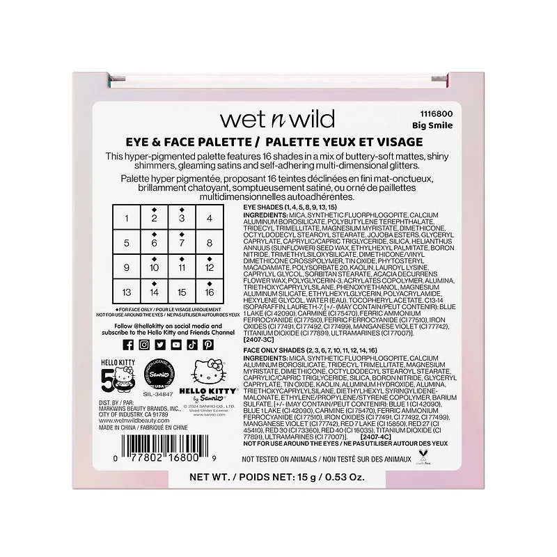 Palette Visage et Yeux Hello Kitty