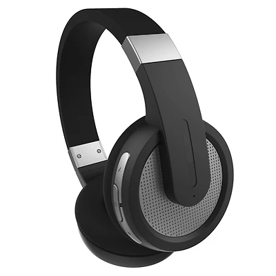 Proscan Full-Sized Bluetooth Stereo Headphones with Microphone - Black
