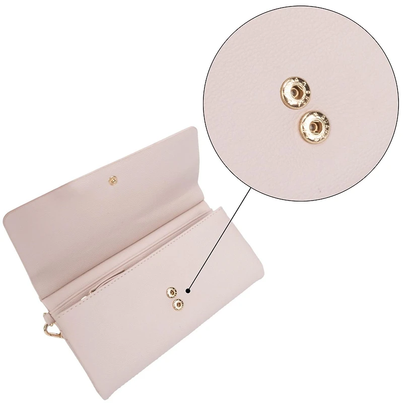 Time and Tru Ladies Flap Wristlet Clutch Wallet, Wristlet clutch wallet.