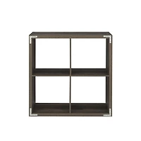 Gorham 4 Cubby Armoire de Rangement en Gris