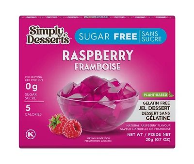 Simply Delish - Dessert Jel à la framboise, 20g
