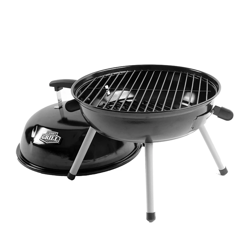 BARBECUE PORTATIF AU CHARBON DE BOIS, Expert Grill, Noir, CBT2203W-C