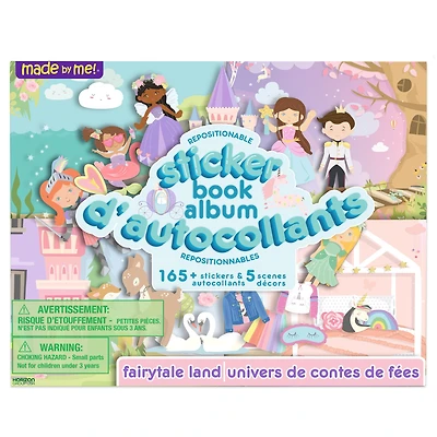 Made By Me! Album d’autocollants repositionnable sur le theme des terre de conte de fées
