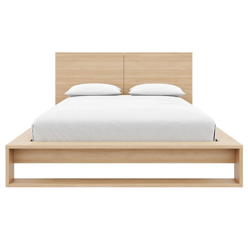 Torino Queen Size Bedset with Bookcase Headboard and Slatted Bedframe
