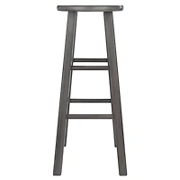 Winsome Ivy Tabouret de bar de 29 po Fini Gris