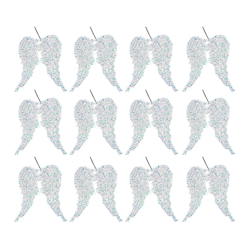 Whimsical Angel Wings Ornament - Set of 12