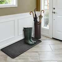 Plateau économiseur d'espace pour bottes, 14 po x 38 po, noir Plateau en matériaux recyclés