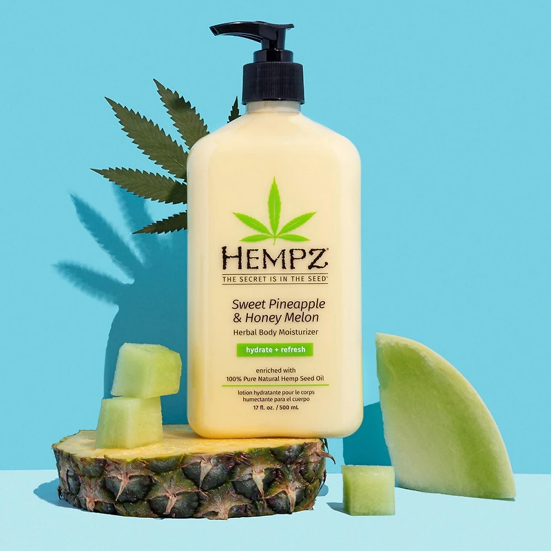 Hempz Ananas Doux Lotion 17 oz Aide à revitaliser, adoucir et hydrater