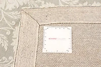 ECARPETGALLERY Tapis Fait à la Main pour Salon, Salle à Manger et Chambre à Coucher Floral Collection Collage 4'7" x 6'5" en Gris