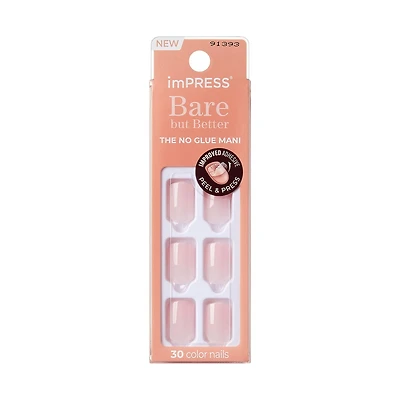 imPRESS Bare but Better, Medium Almond, 30 count., Serenity