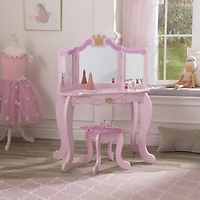 KidKraft Coiffeuse et tabouret Princesse
