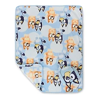 Bluey Ensemble d'Oreiller Nogginz et Couverture de Voyage 102 cm x 127 cm
